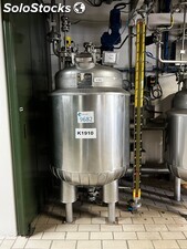 Réacteur justinox inox 610 litres avec demi-coquille et calorifugé d&#39;occasion
