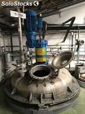 Reactor acero inoxidable 3.600 litros con calorifugado, agitacion y media caña d