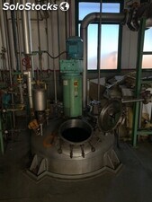 Reactor oliver y batlle acero inoxidable 316 3800 litros agitacion media caña
