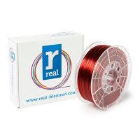 REAL filament PETG rojo transparente | 2,85 mm | 1kg