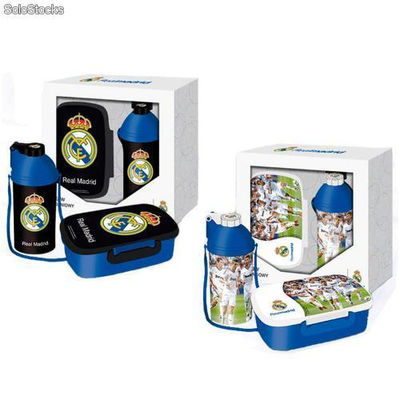 Real Madrid Lunch Box und Sport-Flasche (sortiert)