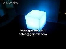 Recarregável led rgb cubo