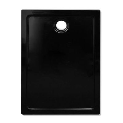 Receveur de douche ABS rectangulaire noir - Photo 4