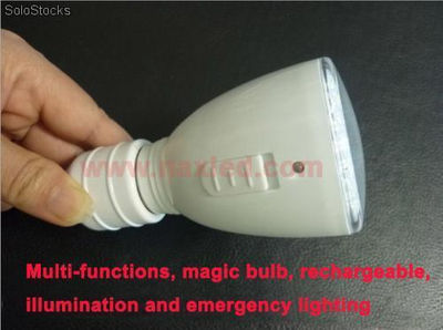 Rechargeable Emergency led Light 4w 220Lumen e27 - Foto 3