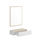 Recibidor Arquillos-1 con espejo y cajon en acabado blanco-madera natural 80 - Foto 3