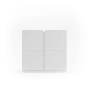 Recibidor zapatero modelo 516 acabado blanco, 90 x 95 x 35 (alto x ancho x