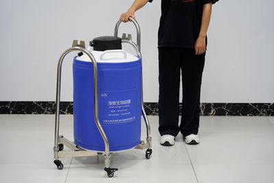 Recipiente criogênico portátil Dewar de nitrogênio líquido de 15 litros em Marro - Foto 3