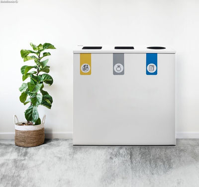 Recyclingbehälter für 3 Arten von Abfällen - Sistemas David - Foto 2