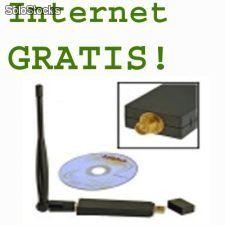 Red WIFI Internet Gratis, por USB de Alta Potencia alcance 500m (100% Legal)