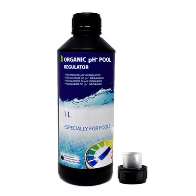 Reductor Orgánico de pH, 1L para piscinas, mejora la calidad del agua.