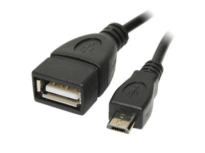 Reekin otg Adapter - Micro usb b/m to usb a/f Kabel 0,20m