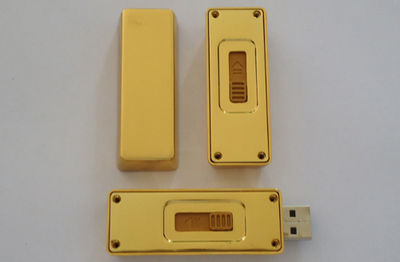 Réel capacité 2 G gold bar usb modèle usb flash drive pen drive mémoires Bâton