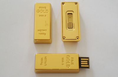 Réel capacité 2 G gold bar usb modèle usb flash drive pen drive mémoires Bâton - Photo 4