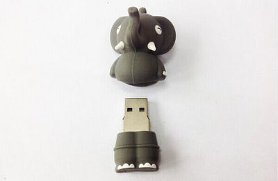 Réel capacité USB 2.0 Éléphant Pen drive 64G Flash Drive USB Memory Stick cadeau - Photo 4