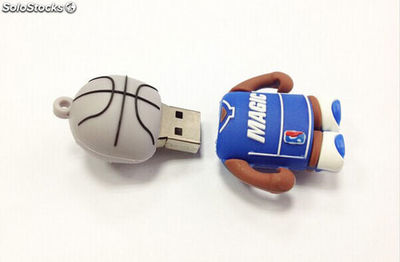 Réel capacity USB Flash Drive Célèbre Joueur de Basket-Ball Pen drive 4g USB2.0 - Photo 3