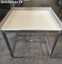 Ref-0 tables de découpe en acier inox avec planche en téflon (3 unités)