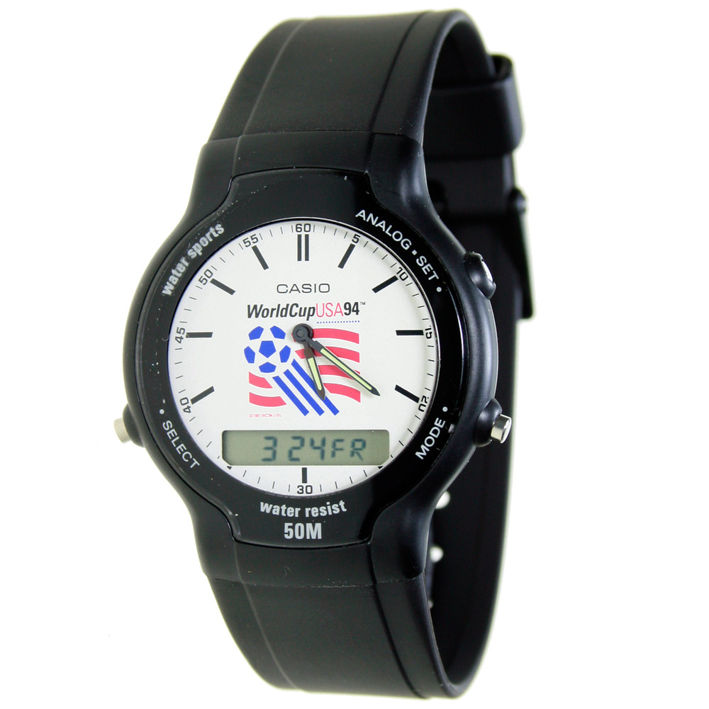 Materialismo gris Parte Ref. 02717-USA1994 | Reloj Casio swc-03 Coleccion Oficial Watch of World  Cup usa