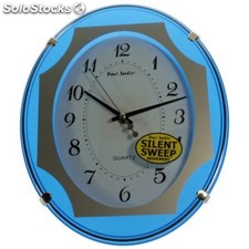 Ref. 11397 Reloj Pared Paul Jardin Wc-2002-3096 Ovalado Color Azul