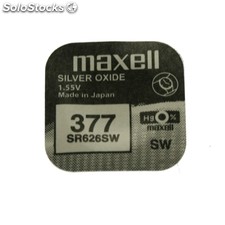 Ref.26286 | Batterie Maxell Sr-626-Sw-377 Oxyde d&#39;argent (Prix par batterie)