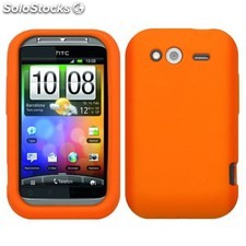 Ref. 36903 Skin Gel Silicona HTC Wildfire S Color Naranja