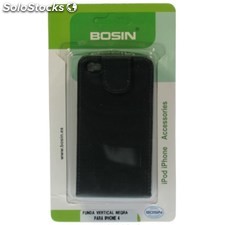 Ref. 36926 Funda Vertical con Tapa para Iphone 4 Color Negro