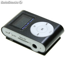 Ref. 51077 | Mini Clip Reproductor MP3 BVC Color Negro Sin Memoria Interna