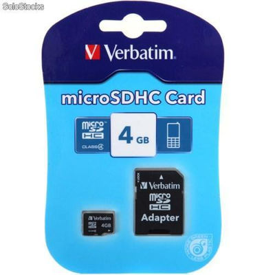 Ref. 53530 Tarjeta MicroSDHC Verbatim Micro sd hc 4 gb