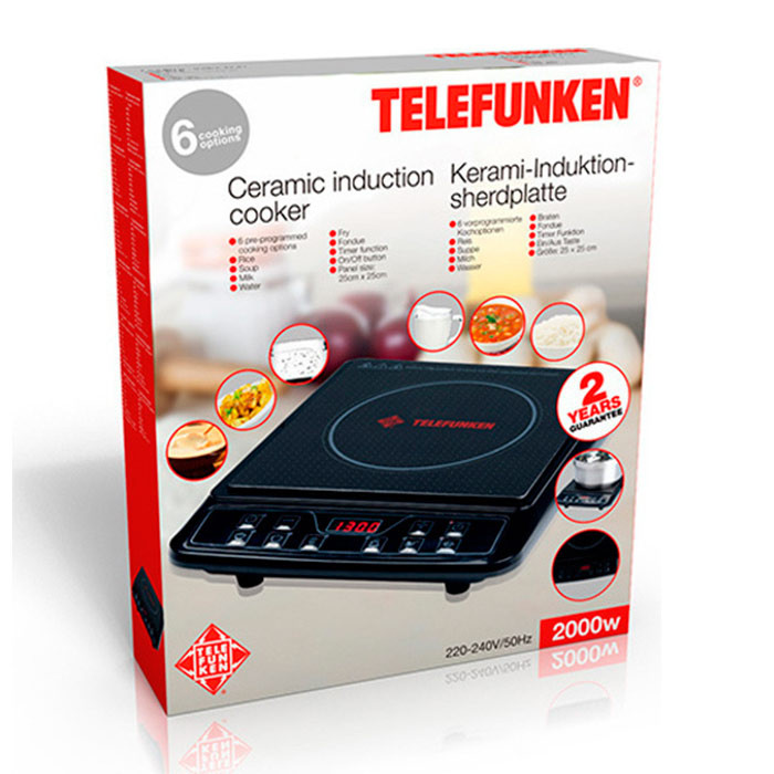 Comprar placa inducción Telefunken 3 fuegos