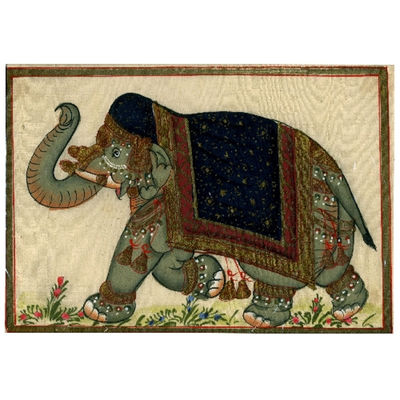 Ref.71040 - Pintura sobre Seda Natural (11 x 16,5 cm) - Hecho en India - Foto 4