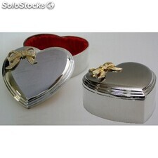 Ref. 71050 | Joyero Silver Plated con Forma de Corazon Box-K-101