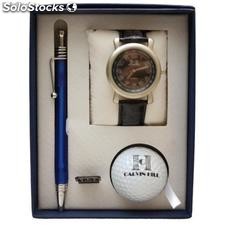 Ref. 87002 Set Reloj de Pulsera con Boligrafo y Pelota de Golf At-Par-102