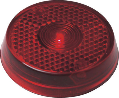 Reflector rojo con luz fija o intermitente