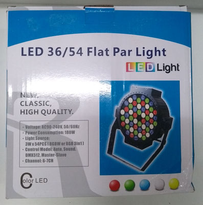 Refletor de led rgb 3WX54 pçs (rgb led) 180W