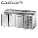 Refrigerated counter - stainless steel aisi 304 - mod. ug03egnsk - ventilated
