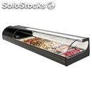 Refrigerated display showcase for sushi-mod. rs8-+1°/temperature +6° c-capacity