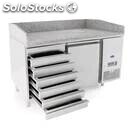 Refrigerated pizza counter - stainless steel - mod. fqg4511 - suitable for pizza