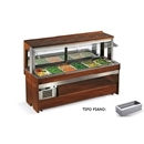 Refrigerated wall buffet counter with deep pan top - mod. zumba wall maxi rf vt