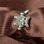 regalo anillo plata, joyería plata ley 925, diseño de búho con piedras amarillo - Foto 5