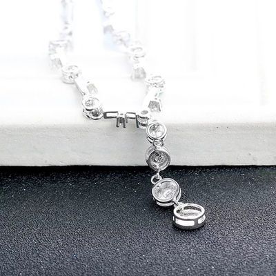 regalo de moda para mujer , collares de plata ley 925 con piedras Opal azules - Foto 4