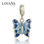 regalo joyería plata diseño de mariposa, pendientes+aretes+dije +colgante+anillo - Foto 3