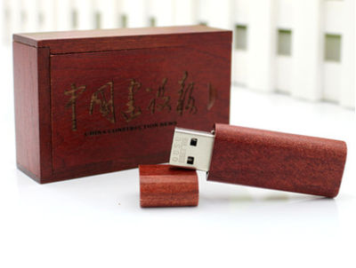 Regalos publicitarios memorias USB barra redonda de madera bambú pendrive madera - Foto 3