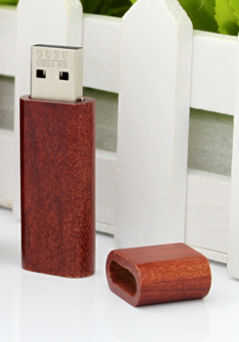 Regalos publicitarios memorias USB barra redonda de madera bambú pendrive madera - Foto 5