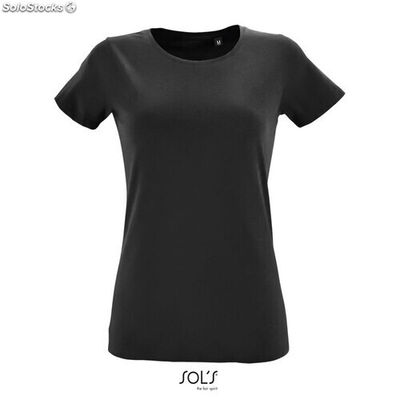 Regent f women t-shirt 150g nero profondo l MIS02758-db-l