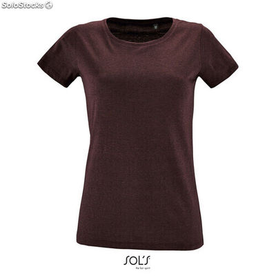 Regent f women t-shirt 150g oxblood chiné xl MIS02758-hx-xl