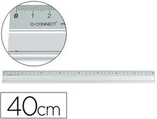 Regla q-connect metalica aluminio 40 cm