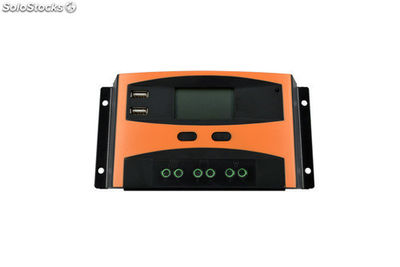 Regulador de carga solar 12V/24V 20A controlador solar doméstico con LCD - Foto 5