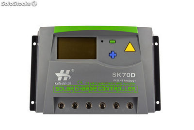 Regulador de carga solar 70A 12V24V reconocimiento automático con pantalla LCD
