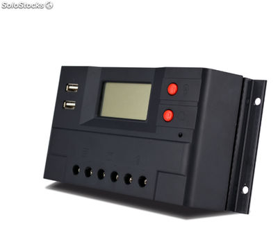 Regulador de carga solar reconocimiento automático 30A 12V/24V con pantalla LCD - Foto 5
