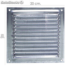 Rejilla Ventilación Atornillar 20x20 cm. Aluminio