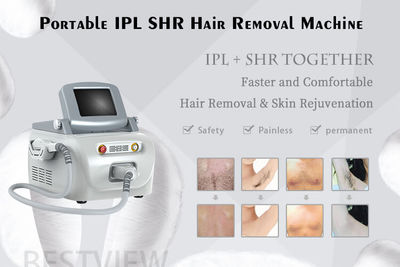 Rejuvenecimiento de la piel de la máquina de depilación láser IPL SHR